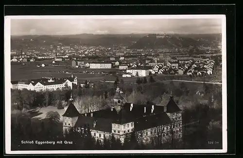 AK Graz, Schloss Eggenberg mit Graz