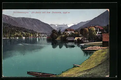 AK Aussee, Alt-Aussee mit dem Dachstein