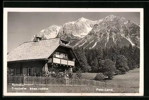 Foto-AK Ramsau, Haus Trautheim