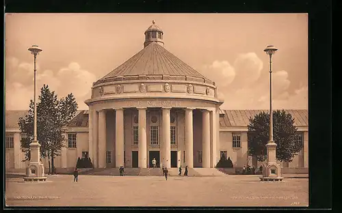 AK Dresden, Internat. Hygiene-Ausstellung 1911, Festplatz mit populärer Halle