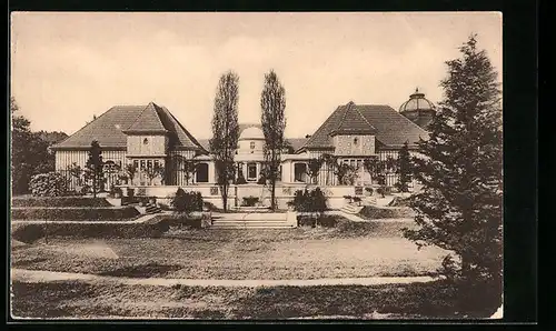 AK Dresden, 3. Deutsche Kunstgewerbe-Ausstellung 1906, Das sächsische Haus