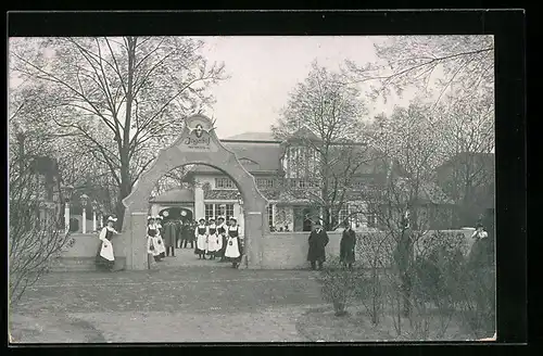 AK Dresden, Grosse Kunstausstellung 1908, Der Jägerhof