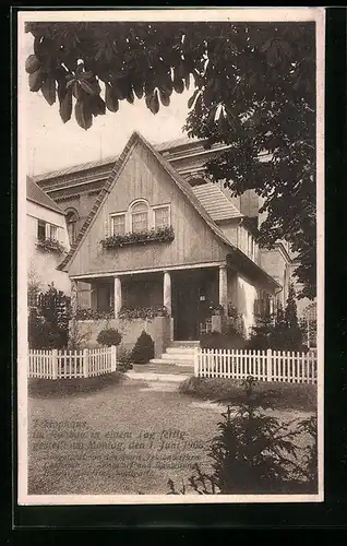 AK Stuttgart, Bauausstellung 1908, Tektonhaus