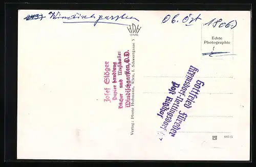 AK Windischgarsten, Totalansicht mit Sengsengebirge