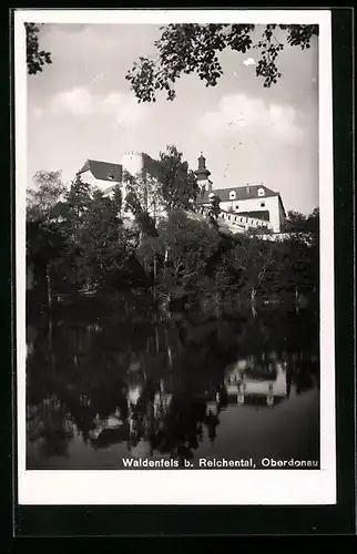 AK Waldenfels bei Reichental, Blick zum Schloss