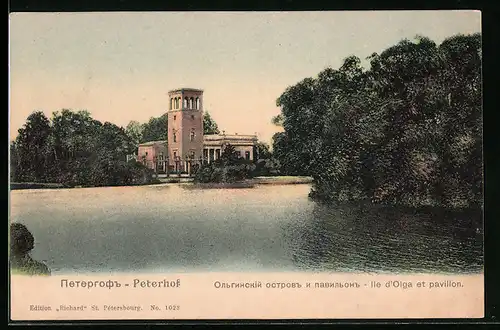 AK Peterhof, Ile d`Olga et pavillon