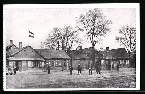 AK Brest-Litowsk, Strassenpartie mit Anwohnern