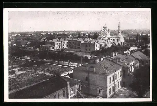 AK Brest-Litowsk, Teilansicht mit Kirche