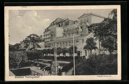 AK Heringsdorf, Blick auf Hotel Atlantic