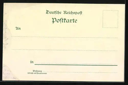 Lithographie Berlin, Strassenpartie vom Alexander-Platz