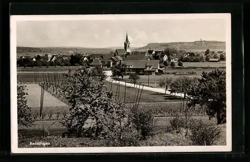 AK Renningen, Ortsansicht mit Kirche