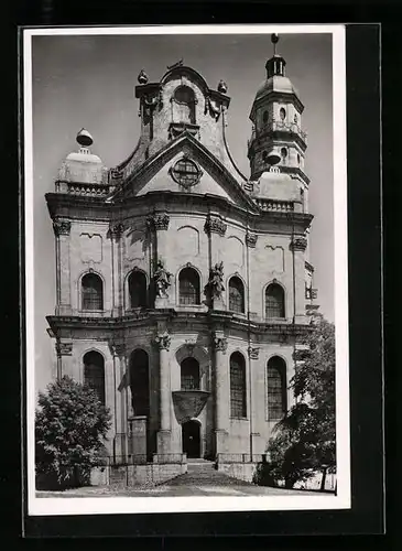 Foto-AK Deutscher Kunstverlag, Nr. 2: Neresheim, Benediktiner-Klosterkirche