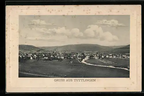 AK Tuttlingen, Ortsansicht mit Umland
