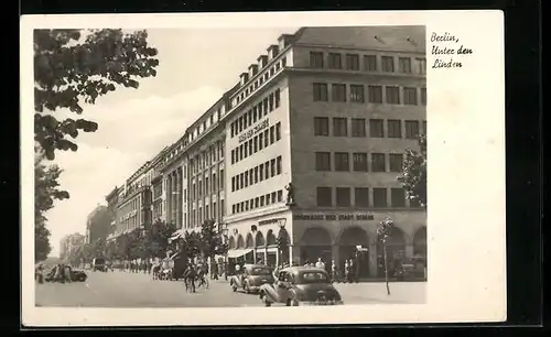 AK Berlin, Unter den Linden mit Haus der Schweiz