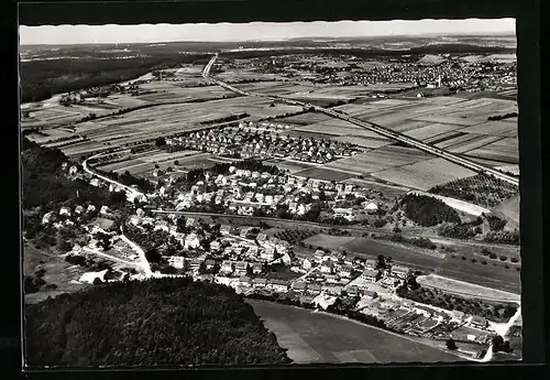 AK Leonberg /Württ., Ortsansicht der Silberberg- und Heuweg-Siedlung