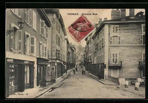 AK Voiron, Grande Rue, Strassenpartie