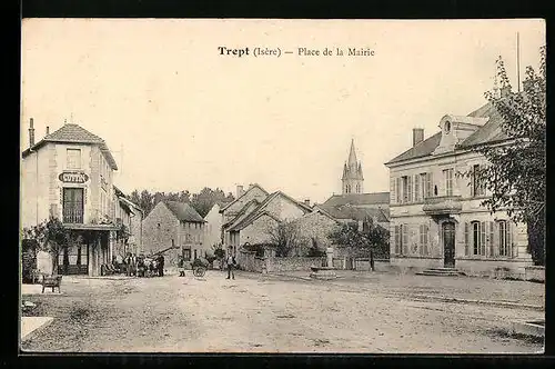 AK Trept, Place de la Mairie