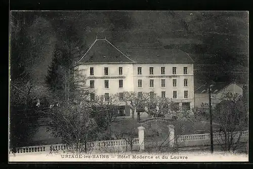 AK Uriage-les-Bains, Hôtel Moderne et du Louvre