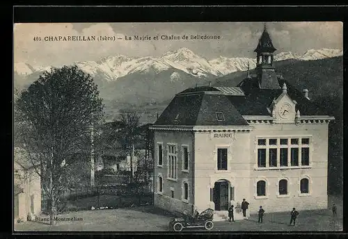 AK Chapareillan, La Mairie et Chaîne de Belledonne