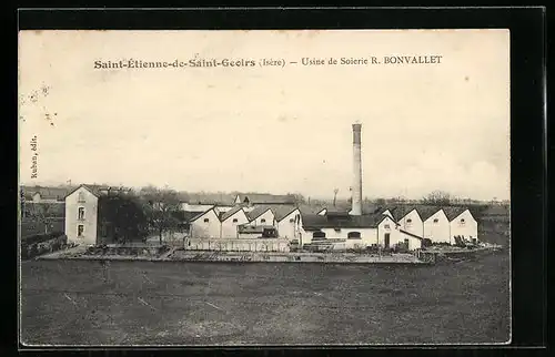 AK St-Étienne-de-St-Geoirs, Usine de Soierie R. Bonvallet