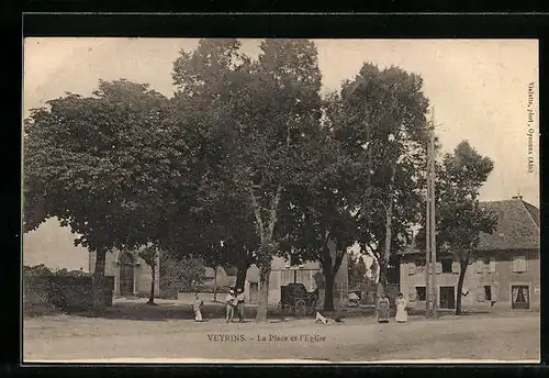 AK Veyrins, La Place et l`Eglise