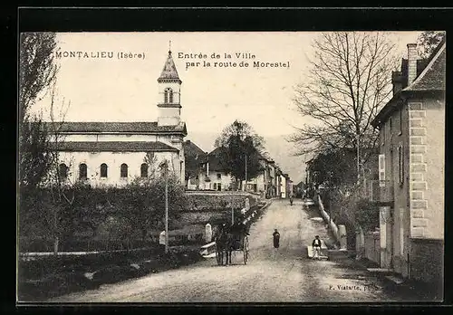 AK Montalieu, Entrée de la Ville par la route de Moreste