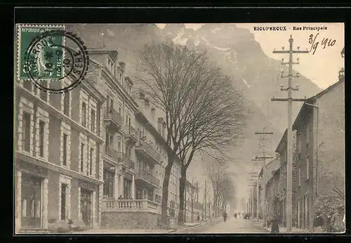 AK Rioupéroux, Rue Principale, Strassenpartie