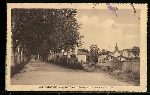 AK Saint-Jean-de-Bournay, L`Avenue de la Gare