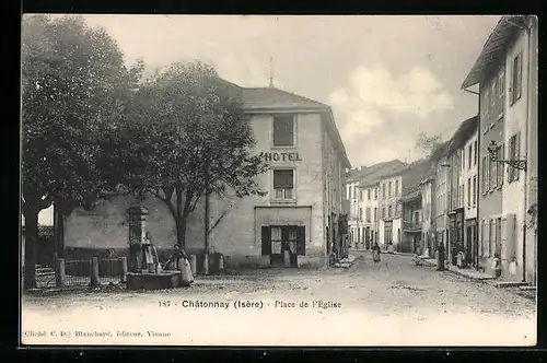 AK Châtonnay, Place de l`Eglise