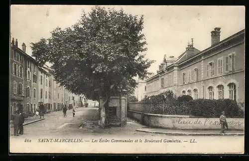 AK Saint-Marcellin, Les Écoles Communales et le Boulevard Gambetta