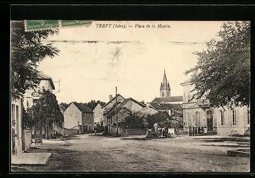 AK Trept, Place de la Mairie