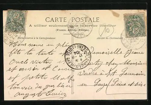 AK Trept, La Fontaine et la Poste