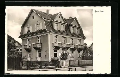 AK Gernsbach, Blick auf das Hotel pension Schmelzle