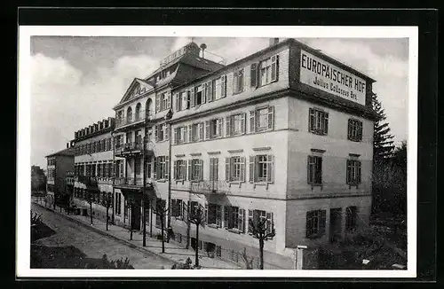 AK Bad Soden, Blick auf das Hotel Europäischer hof