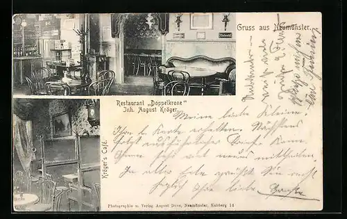 AK Neumünster, Inneres Restaurant Doppelkrone, Inneres Kröger`s Cafe