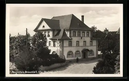 AK Ulm /Baden, Gasthof Bauhöfers Braustüb`l