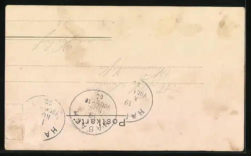 AK Habach, Ortsansicht mit Kirche