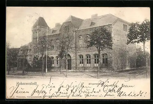 AK Hohenwestedt, Ansicht der Bürgerschule