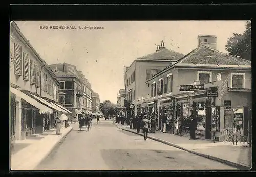 AK Bad Reichenhall, Blick in die Ludwigstrasse