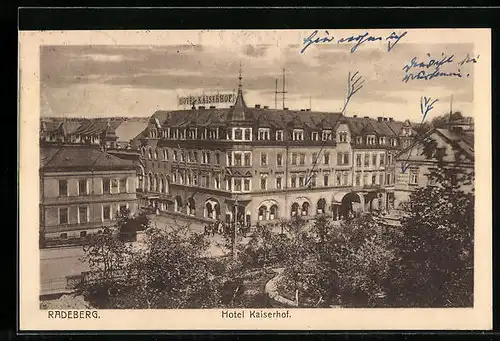 AK Radeberg, Hotel Kaiserhof