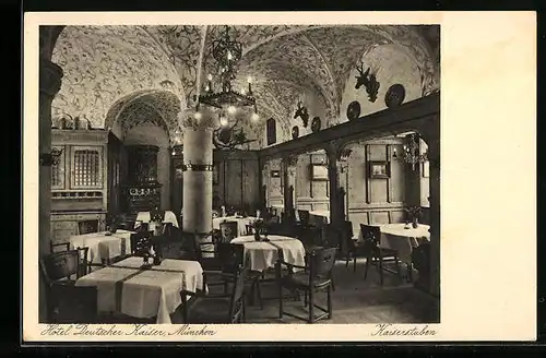 AK München, Hotel Deutscher Kaiser, Kaiserstuben