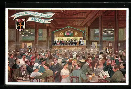 AK München, Gaststätte Platzl