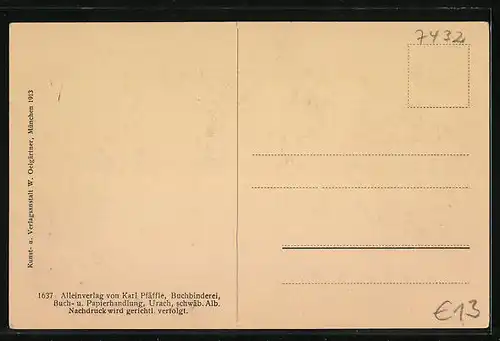 AK Urach, Partie am Marktplatz