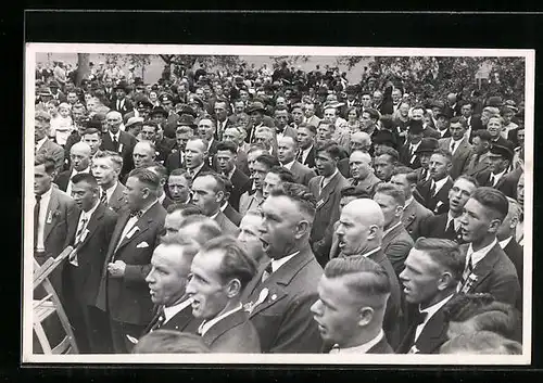 Foto-AK Hofen /Kr. Aalen, Sängerfest, 50. Vereins-Jubiläum 1939, Männer