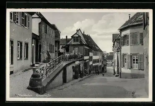 AK Edenkoben, Blick in die Tanzstrasse