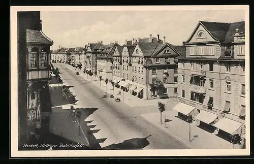 AK Rastatt, Mittlere Bahnhofstrasse