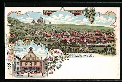 Lithographie Kappelrodeck, Handlung von August Roth, Gesamtansicht