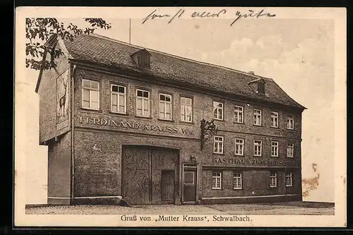 AK Schwalbach, Gasthaus zum Hirschen