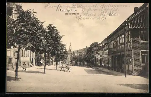 AK Lamspringe, Blick in die Hauptstrasse