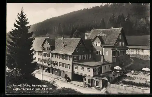 AK Berneck, Gasthof und Pension zum Waldhorn